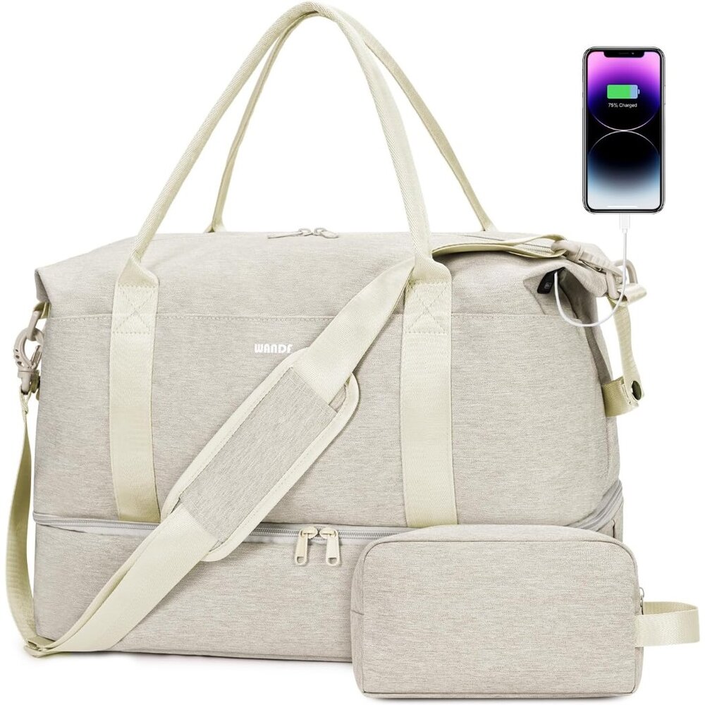 Underseat Carry-On Bag With Usb Port & Extra Bags - Travel Companion Essential
